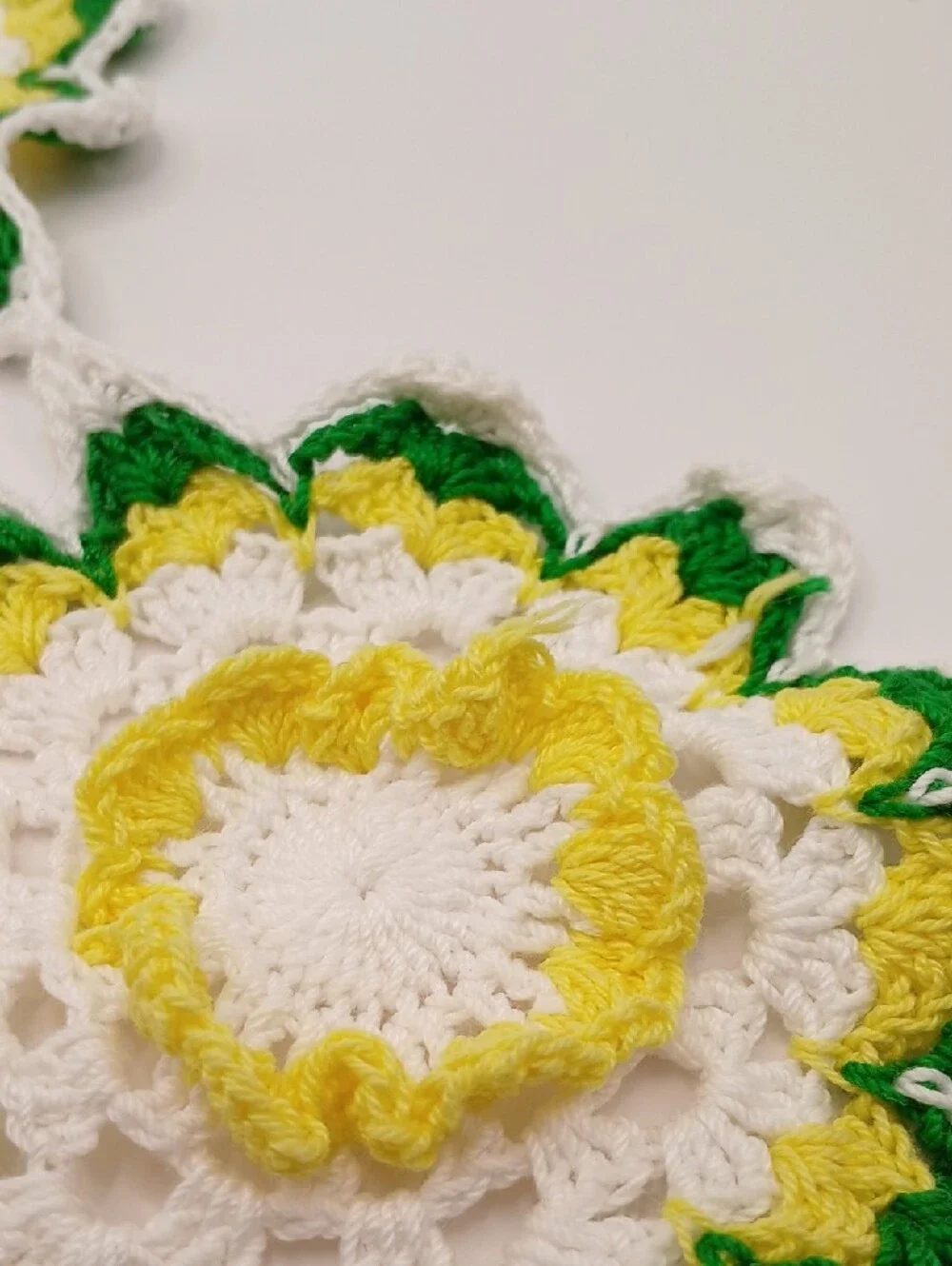 READ Handmade Crochet Floral Doily